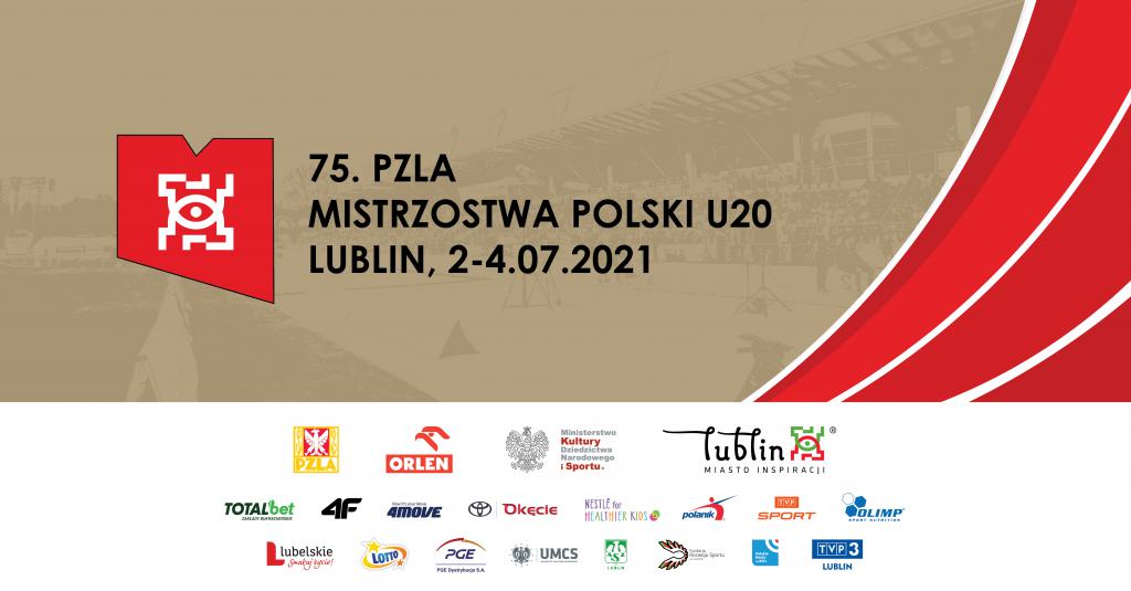 75. PZLA Mistrzostwa Polski U20 - zapraszamy do Lublina